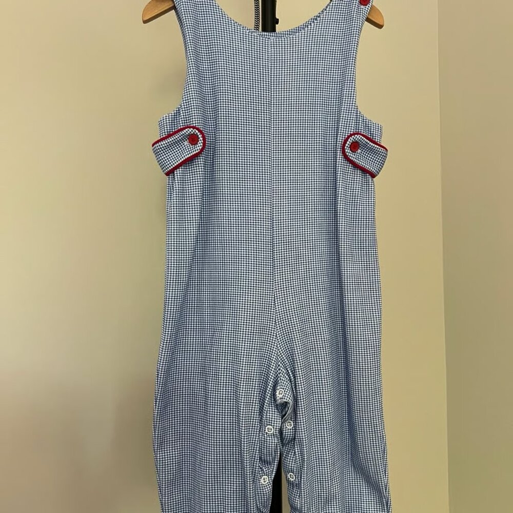 Lullaby Set Blue Gingham Longall